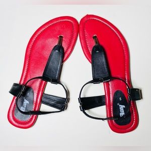 Bay Sandals Women Casual Summer T-Strap Flip Flop Sandals Vintage Flat Shoes